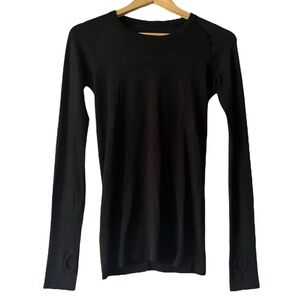 Lululemon Swiftly Tech Long Sleeve Black Women's 6 Sporty Athletic